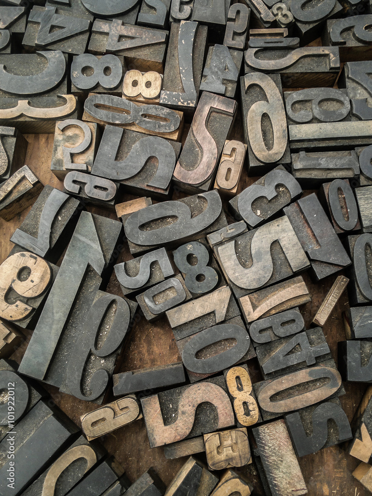 Quadro su tela Movable type