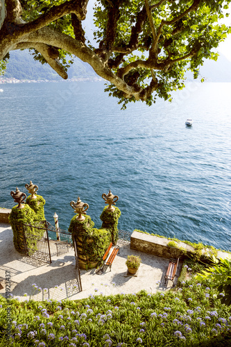 Garden of Villa del Balbianello at Como Lake