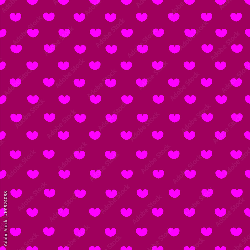 Pink and purple heart textile print seamless pattern Pink and purple heart textile print seamless pattern