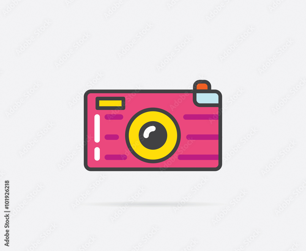 Vector Illustration of Camera can be used as Logo or Icon Vector Illustration of Camera can be used as Logo or Icon