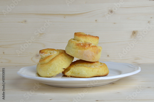 Butter Pastry on Plate