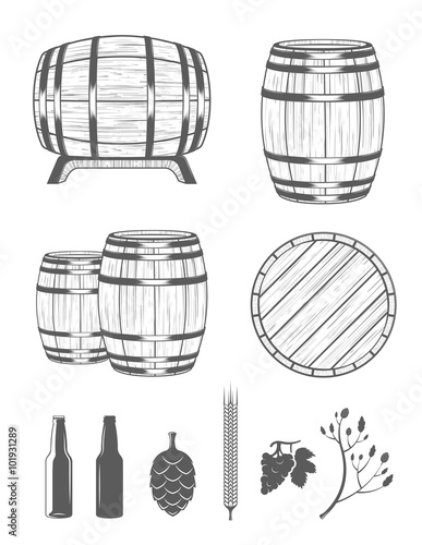Vector Set Barrels and Design Elements