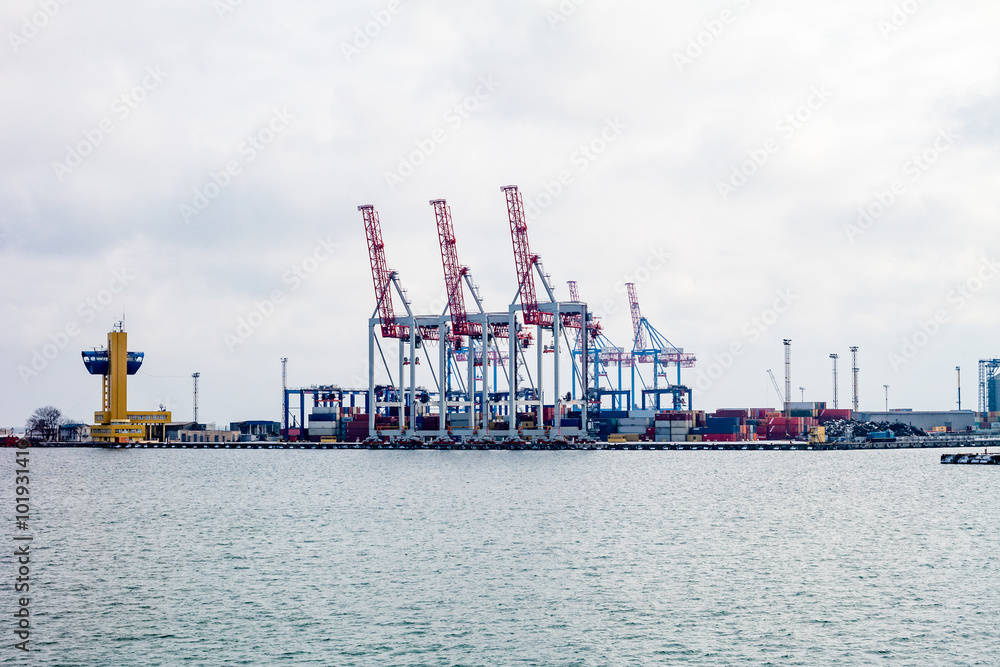 сargo cranes in the port сargo cranes in the port
