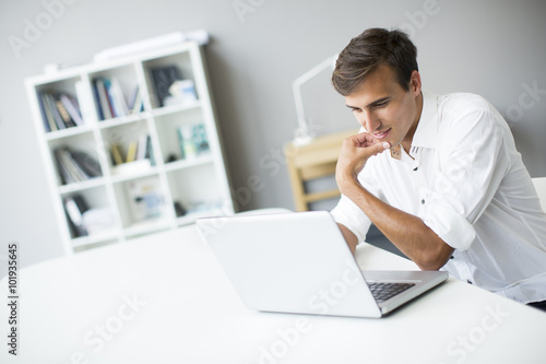 Young man in the office