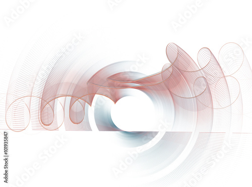 Abstract fractal pattern on white background