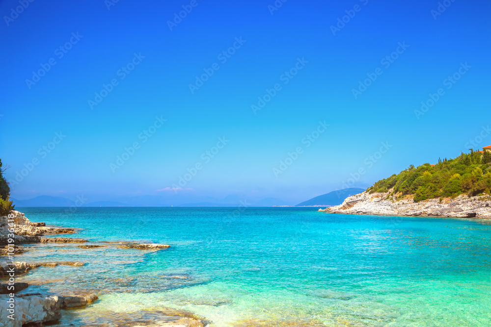 Fiskardo beach, Kefalonia island, Greece