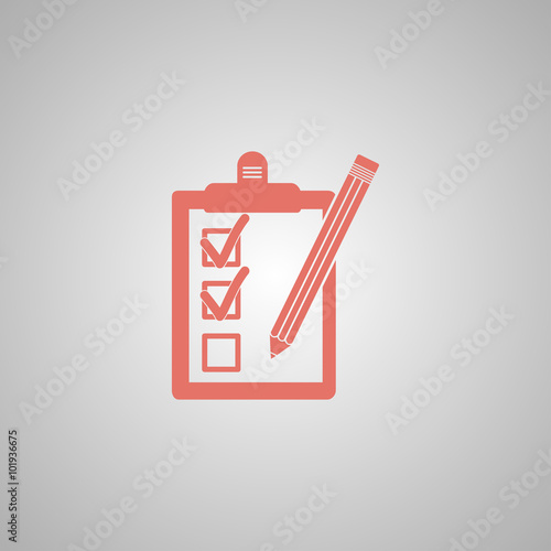 Pictograph of checklist