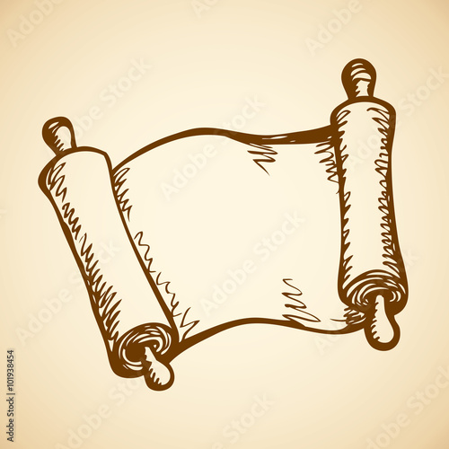 Scroll. Vector drawing