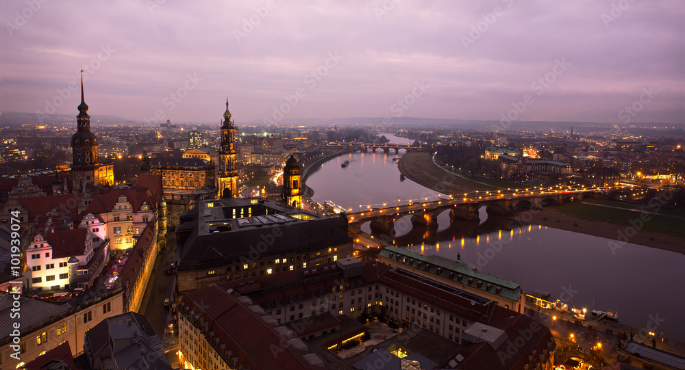 Dresden von oben Skyline