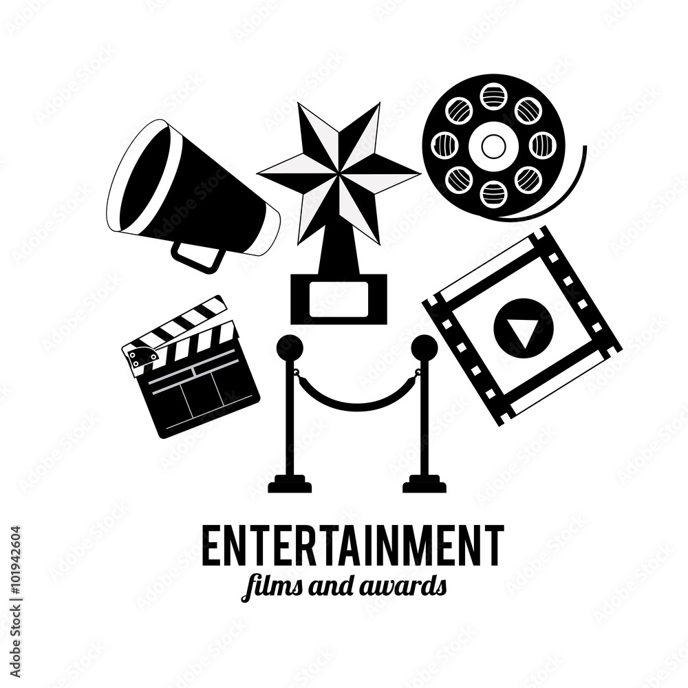 entertainments icons design 