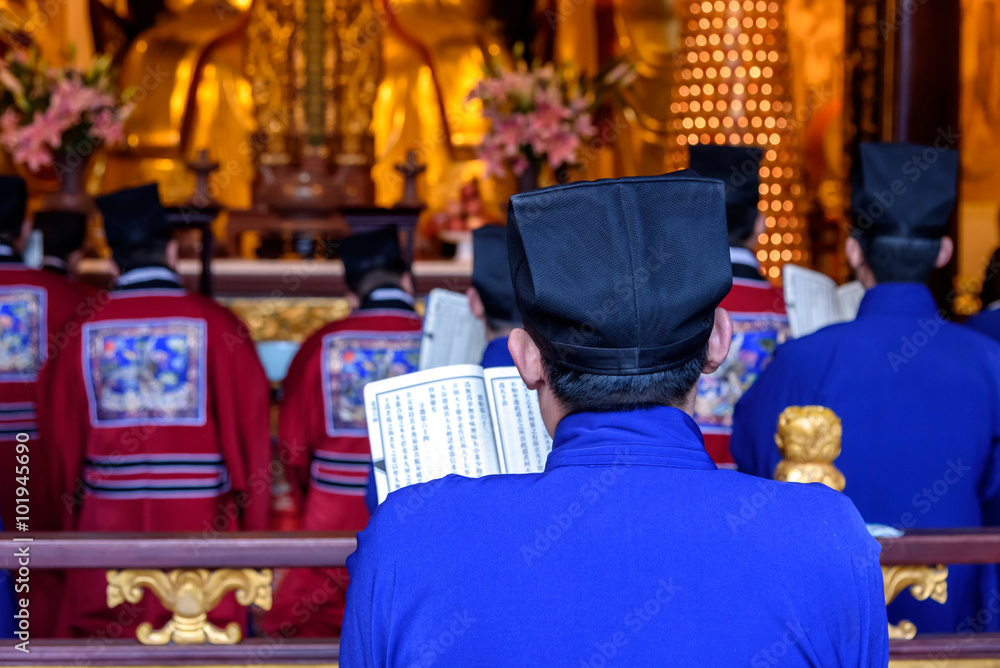 Photography Chinese monks