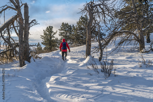 winter hiking in Colorado