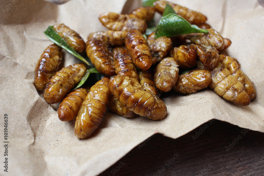 Fried insect Fried insect