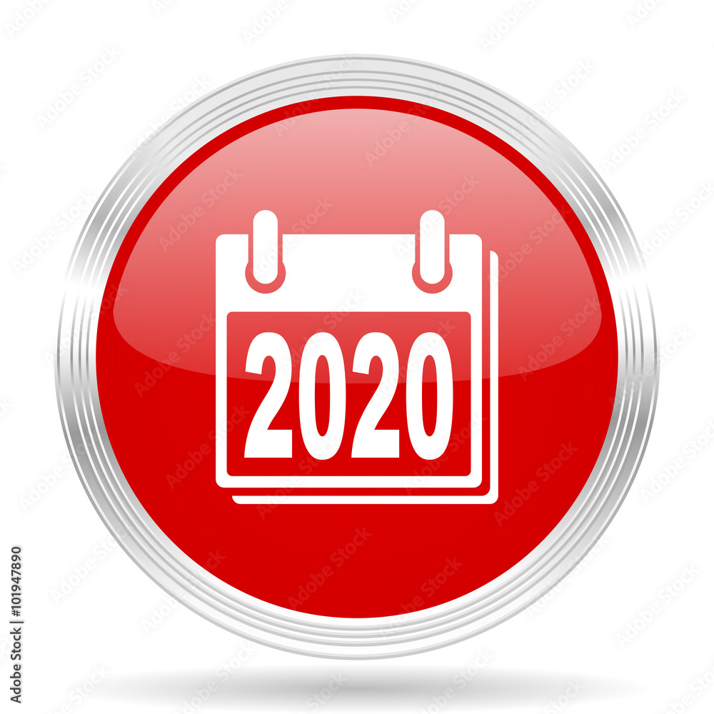 new year 2020 red glossy circle modern web icon new year 2020 red glossy circle modern web icon