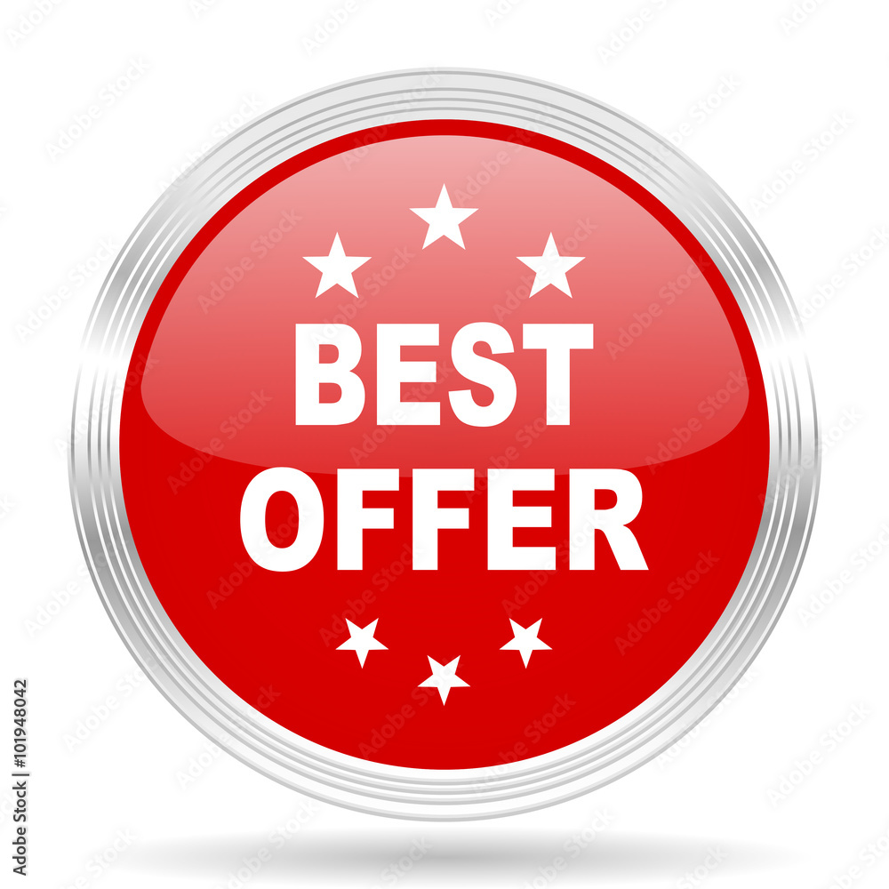 best offer red glossy circle modern web icon best offer red glossy circle modern web icon