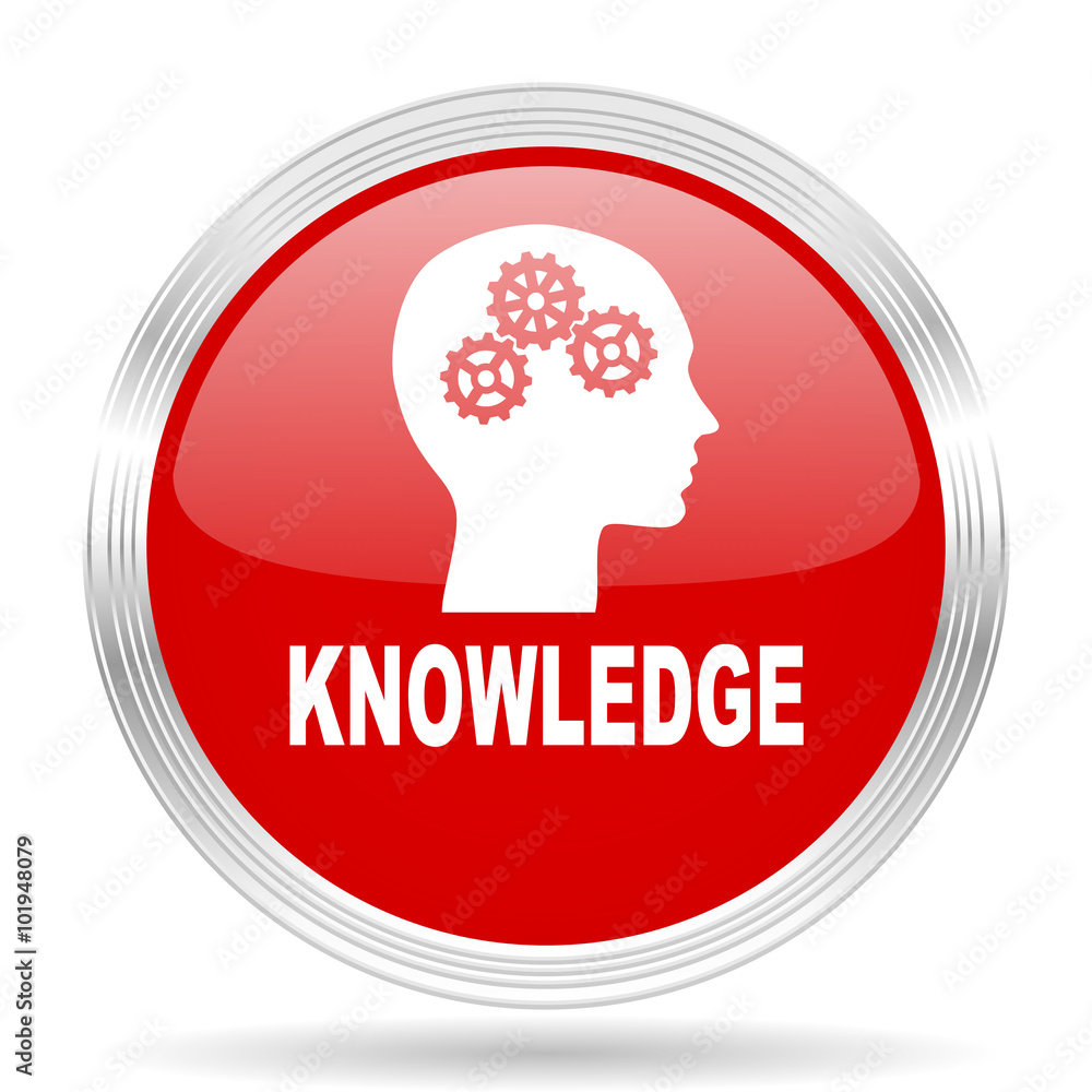 knowledge red glossy circle modern web icon knowledge red glossy circle modern web icon