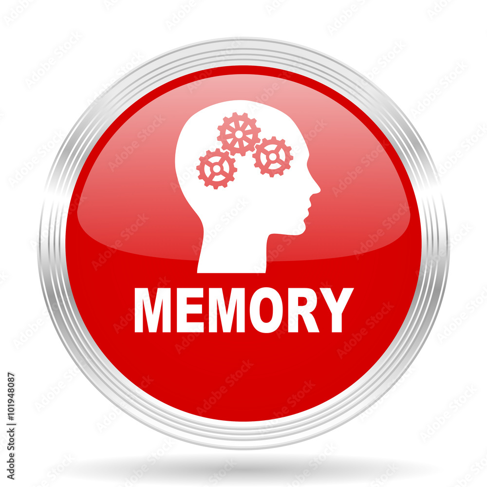memory red glossy circle modern web icon memory red glossy circle modern web icon