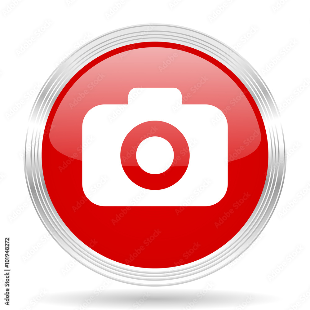 photo camera red glossy circle modern web icon photo camera red glossy circle modern web icon