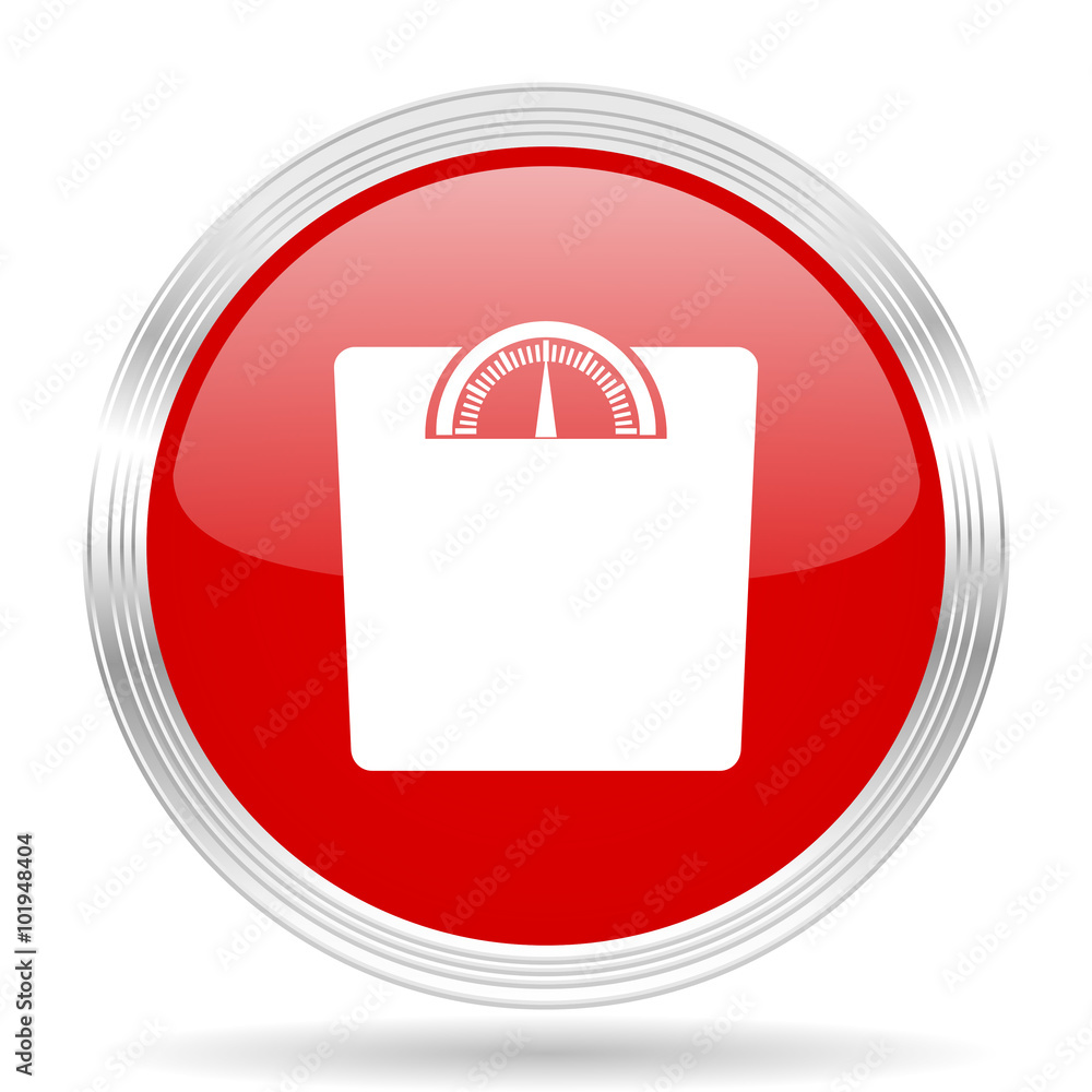 weight red glossy circle modern web icon weight red glossy circle modern web icon