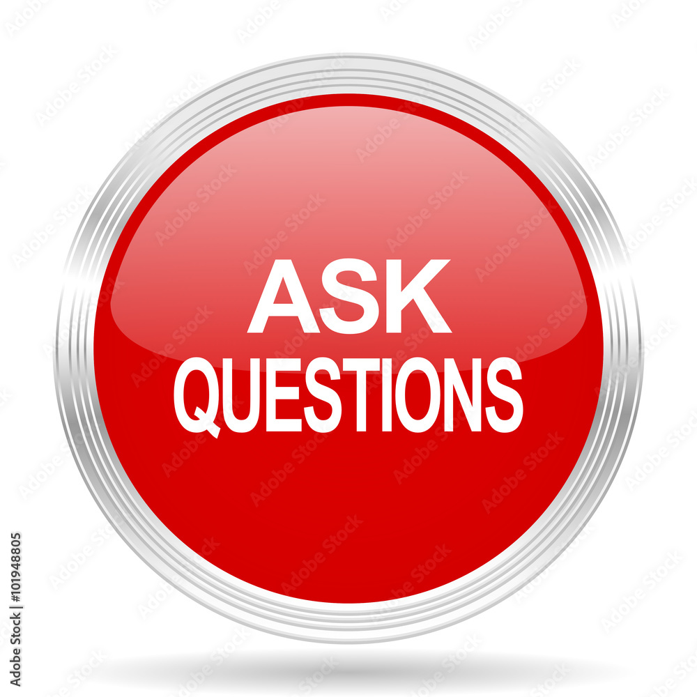 ask questions red glossy circle modern web icon ask questions red glossy circle modern web icon