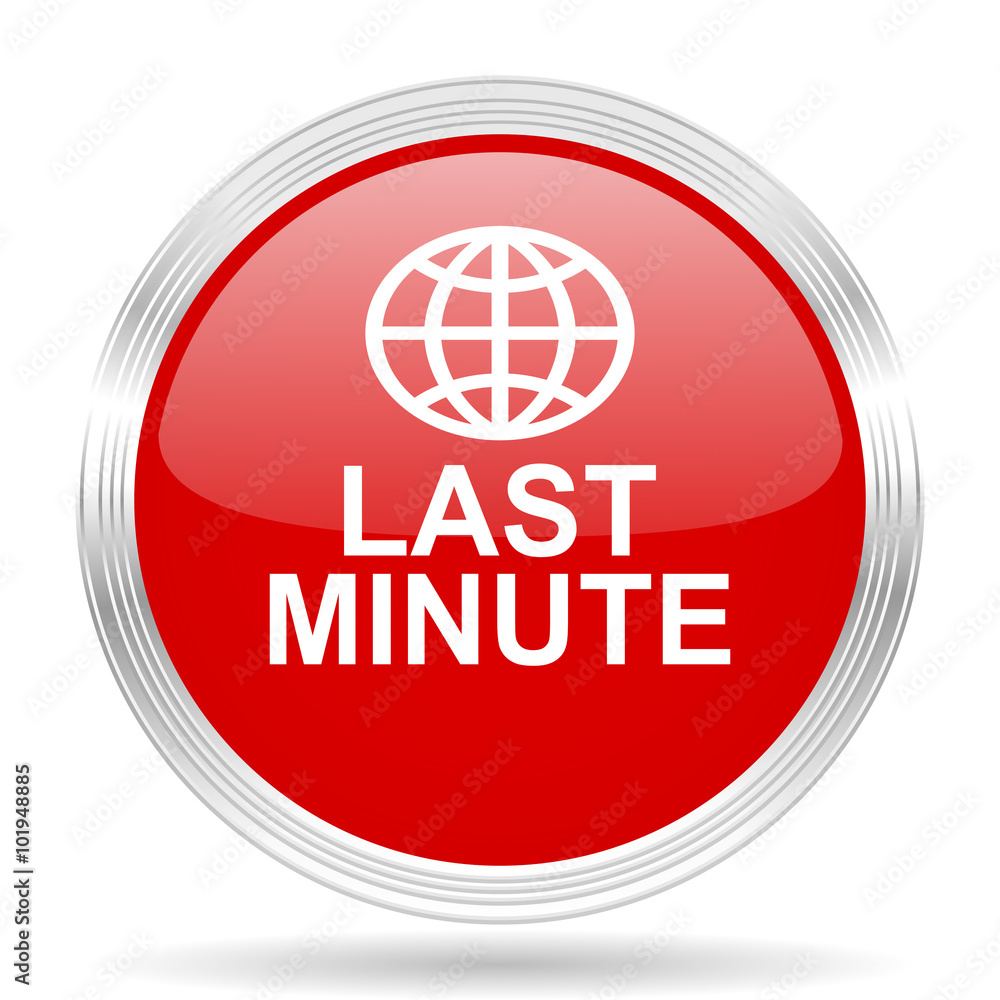 last minute red glossy circle modern web icon last minute red glossy circle modern web icon