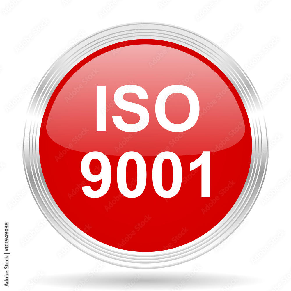 iso 9001 red glossy circle modern web icon iso 9001 red glossy circle modern web icon