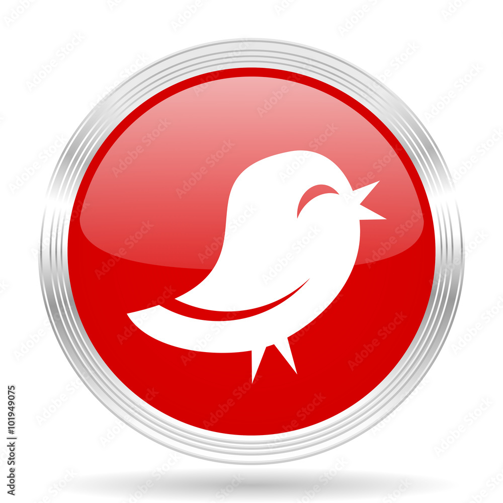 twitter red glossy circle modern web icon twitter red glossy circle modern web icon