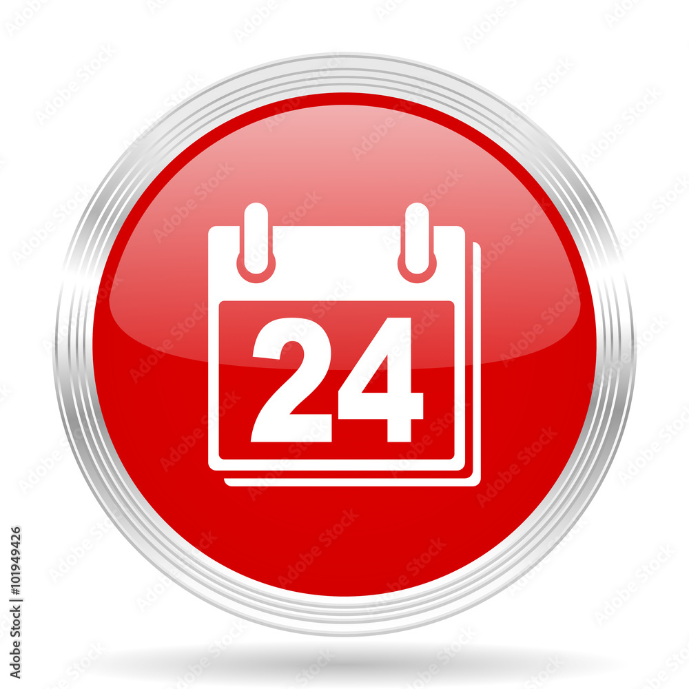calendar red glossy circle modern web icon calendar red glossy circle modern web icon