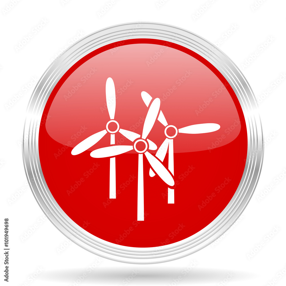 windmill red glossy circle modern web icon windmill red glossy circle modern web icon