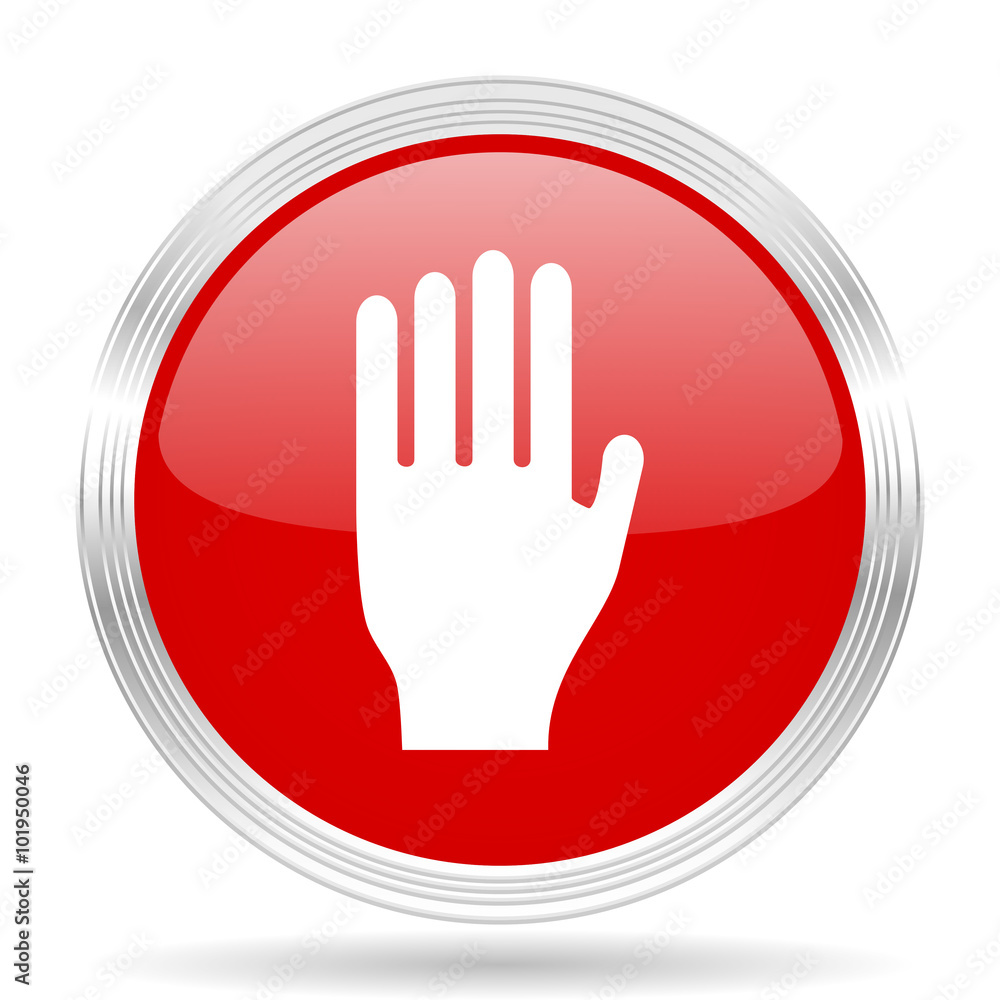 stop red glossy circle modern web icon stop red glossy circle modern web icon