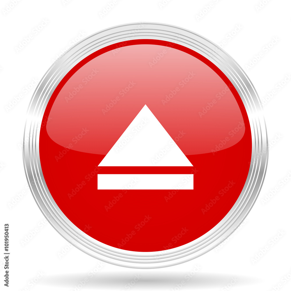 eject red glossy circle modern web icon eject red glossy circle modern web icon