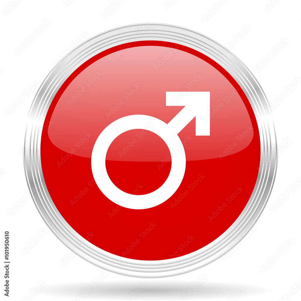 male red glossy circle modern web icon male red glossy circle modern web icon