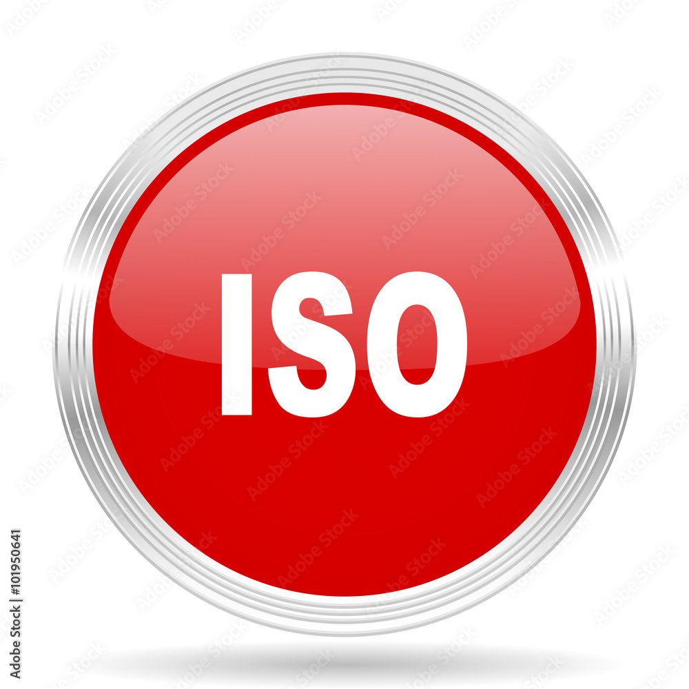 iso red glossy circle modern web icon iso red glossy circle modern web icon