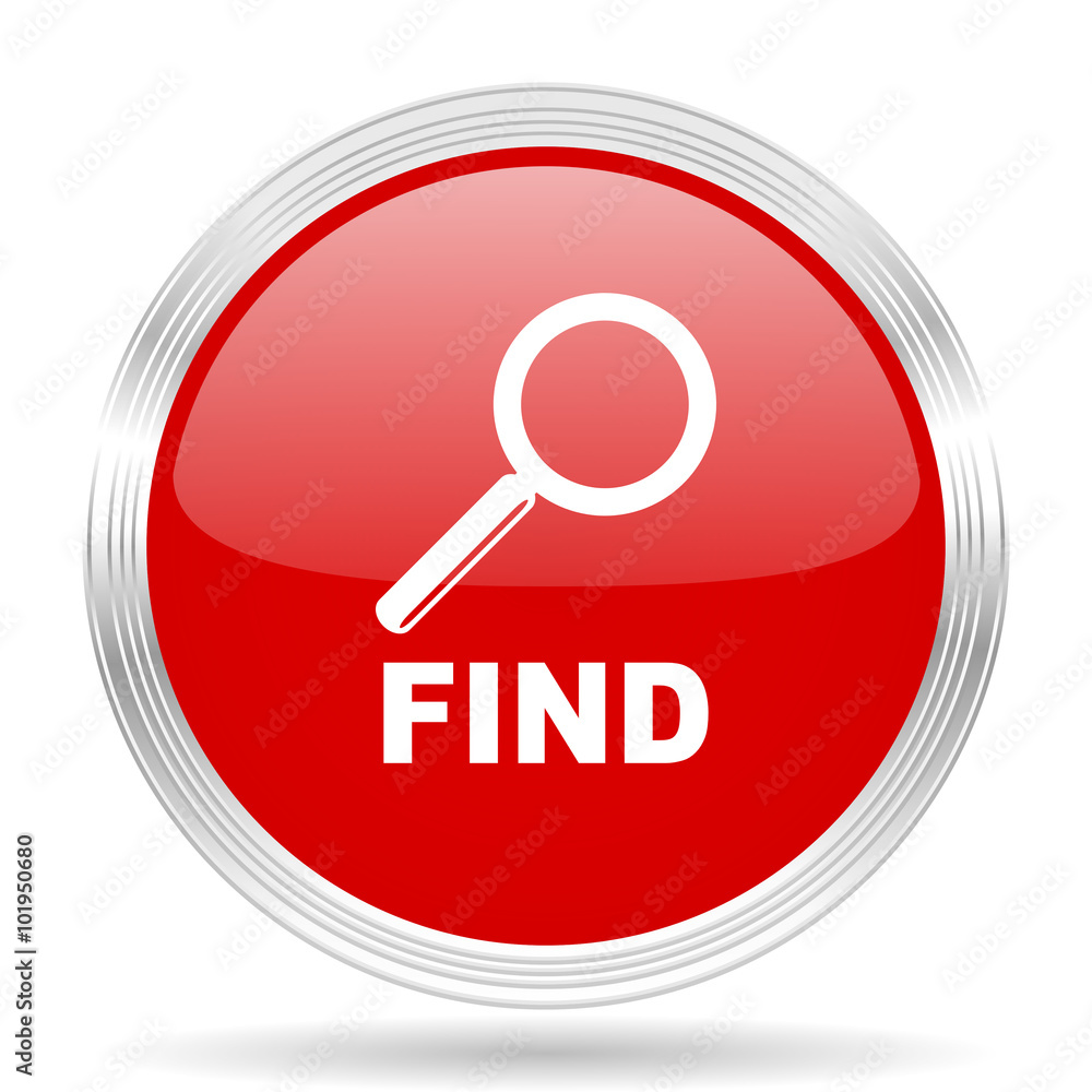find red glossy circle modern web icon find red glossy circle modern web icon