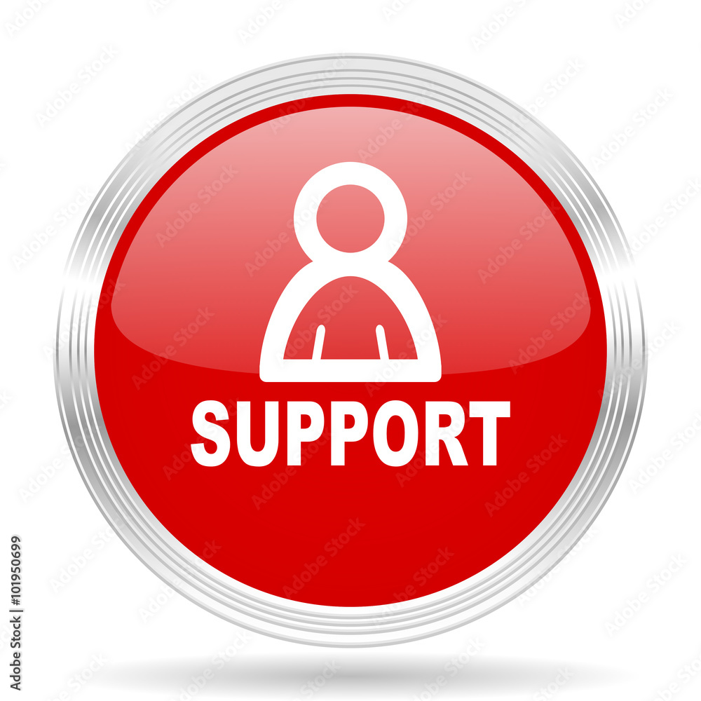 support red glossy circle modern web icon support red glossy circle modern web icon
