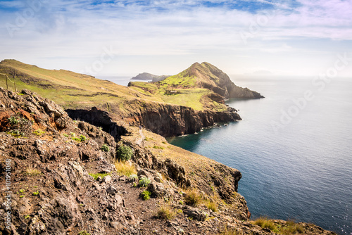Beautiful views on trail to Ponto do Sao Lourenco, Madeira