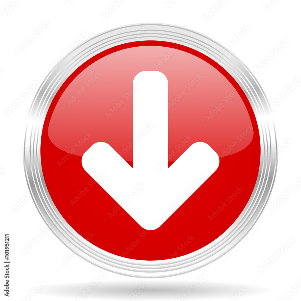 download arrow red glossy circle modern web icon download arrow red glossy circle modern web icon