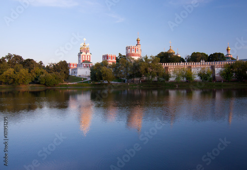 Novodevichy convent at sunset