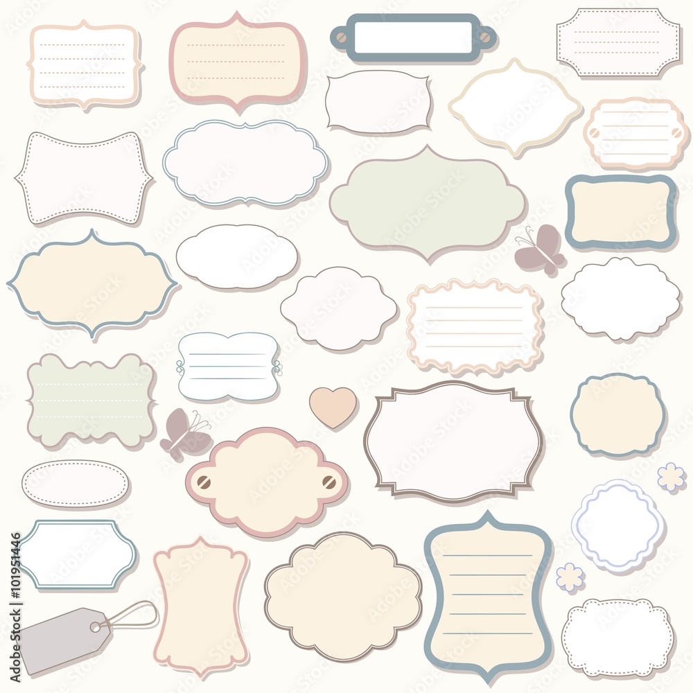 Fototapeta premium Vector tags.