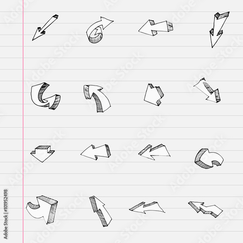 Hand Drawn Arrow Sketches
