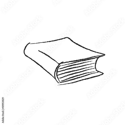 vector sketch drawing book illustration
