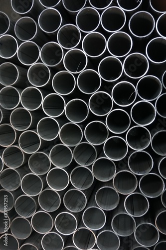 abstract stack of round tube