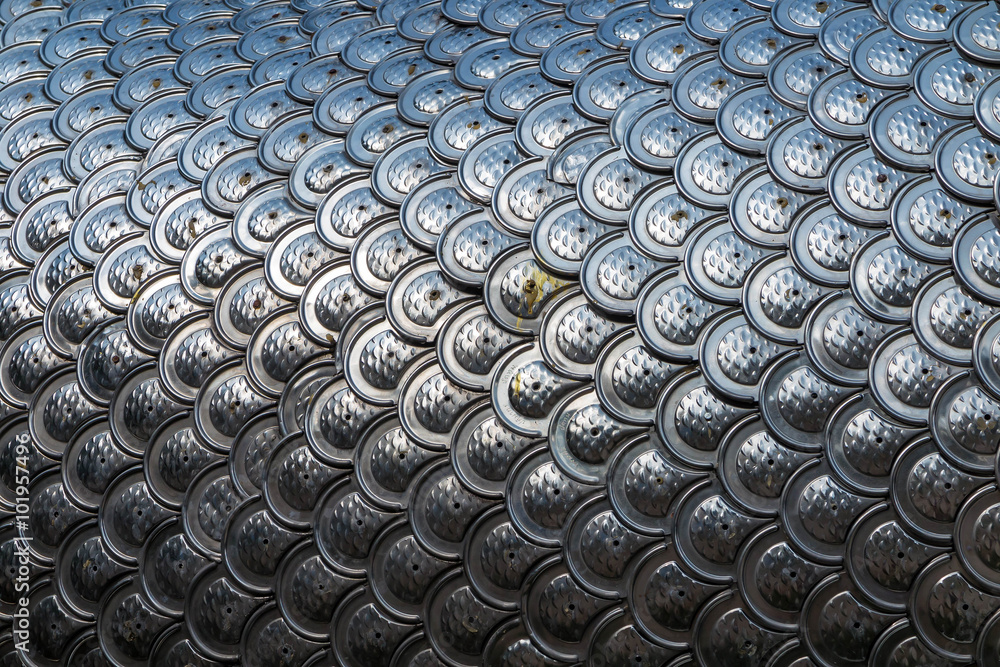 Silver dragon scales background and texture Stock Photo | Adobe Stock