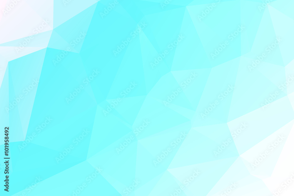 Blue and white Polygonal Mosaic background