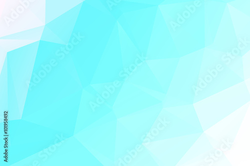 Blue and white Polygonal Mosaic background