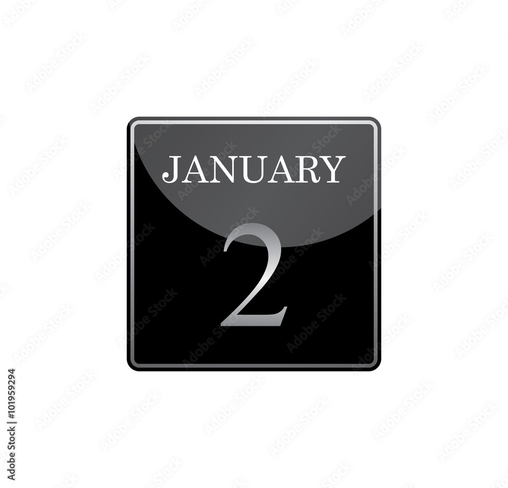 2 january calendar silver and glossy 2 january calendar silver and glossy