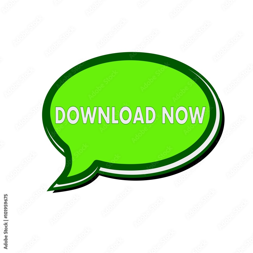 Download now white wording on green Speech bubbles Download now white wording on green Speech bubbles