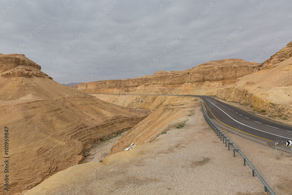 road in the Arava desert