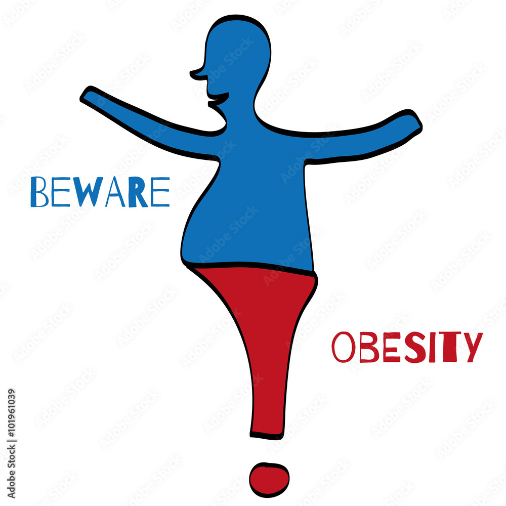 Obesity warning body sign