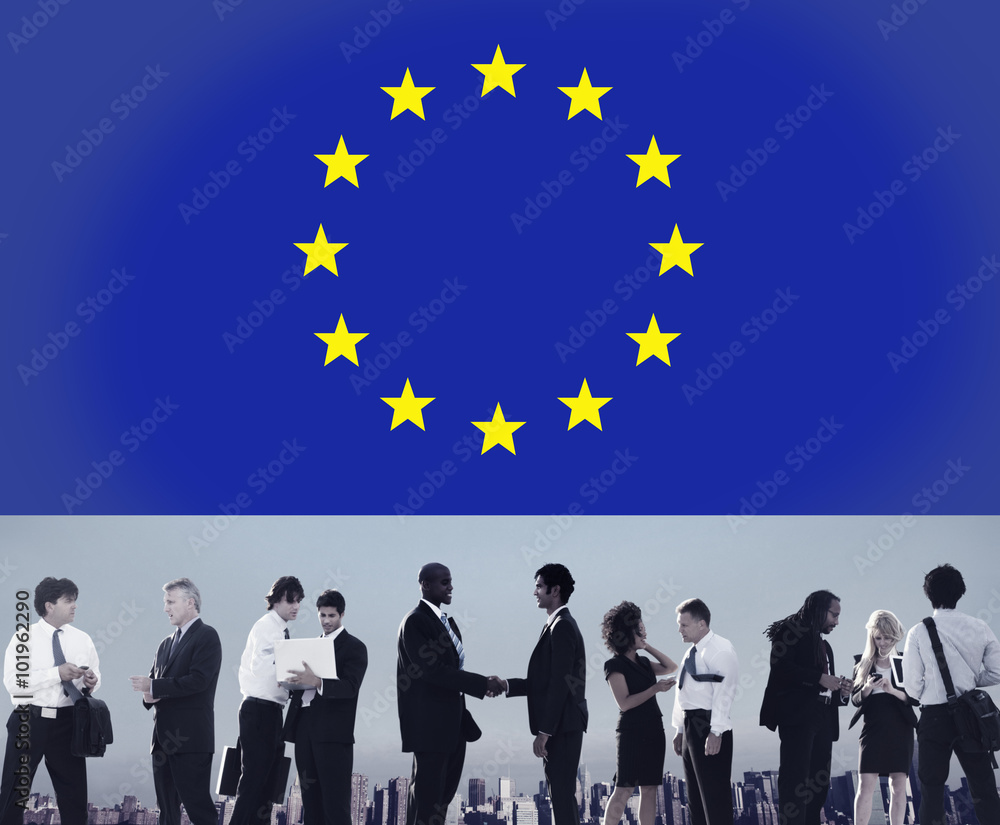 Φωτογραφία European Union Country Flag Nationality Culture Liberty Concept